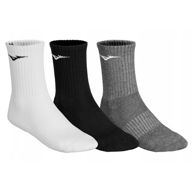 Mizuno Trainingssokken voor volwassenen (pak van 3) UTPP1322_whiteblackgrey large