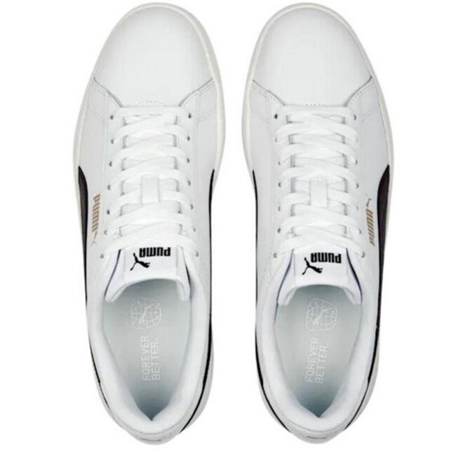 Puma Volwassen unisex smash 3.0 leren trainers UTPP6995_whiteblack large
