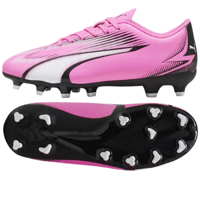 Puma Ultra play stevige grond voetbalschoenen voor kinderen/kinderen UTPP6939_pinkblackwhite large