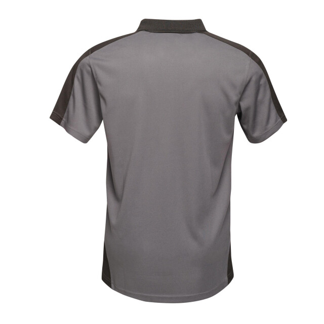Regatta Herencontrast coolweave polo shirt UTLT333_sealgreyblack large