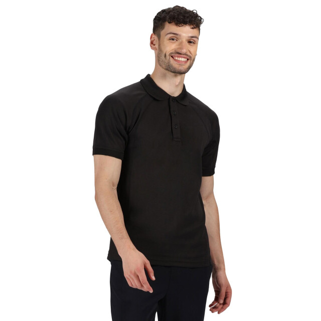 Regatta Professioneel heren coolweave poloshirt met korte mouwen UTLT352_black large