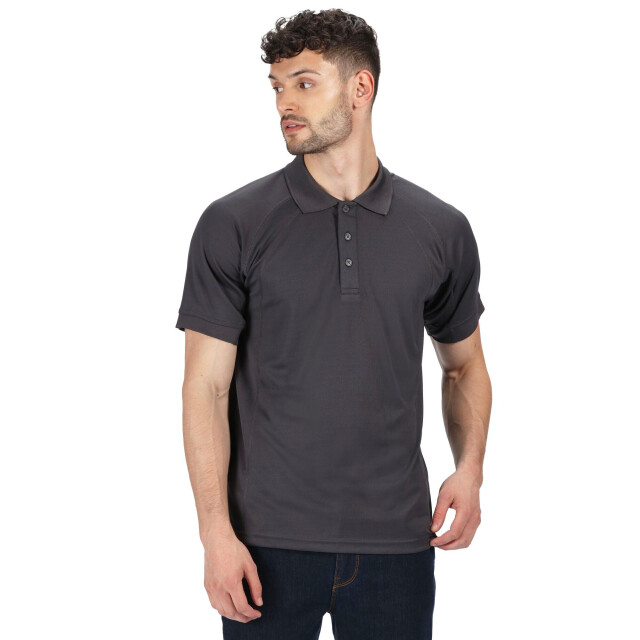 Regatta Professioneel heren coolweave poloshirt met korte mouwen UTLT352_iron large