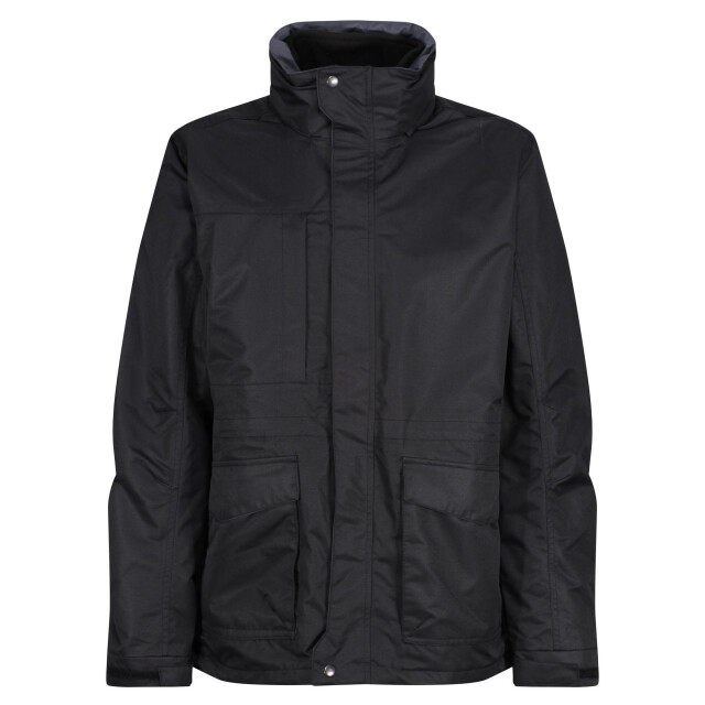Regatta Heren benson iii hooded jacket UTLT330_trafficblack large Regatta Heren benson iii hooded jacket UTLT330_trafficblack large