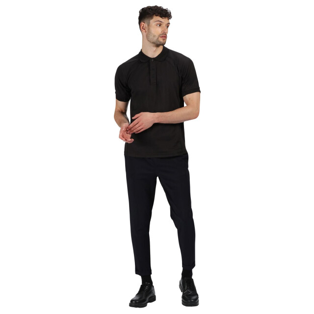 Regatta Professioneel heren coolweave poloshirt met korte mouwen UTLT352_black large