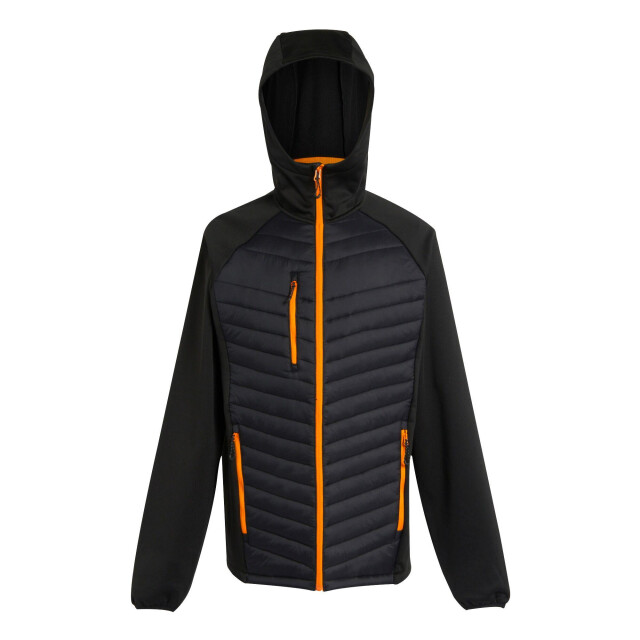 Regatta Heren navigate quilted hybride jas UTLT233_blackorangepop large