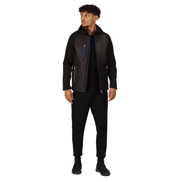 Regatta Heren navigate quilted hybride jas UTLT233_blacknewroyal large