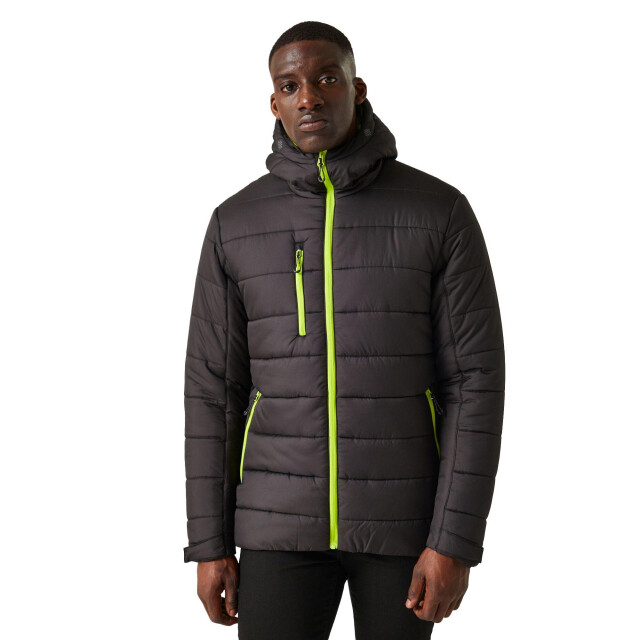 Regatta Thermisch gewatteerd jack voor heren UTLT228_blacklimegreen large