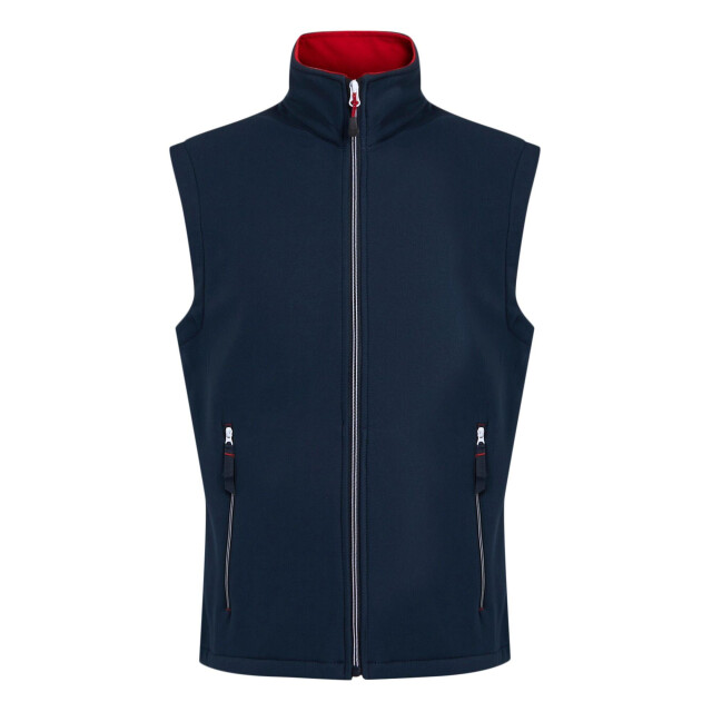 Regatta Heren ascender softshell 2-laags bodywarmer UTLT206_navyclassicred large