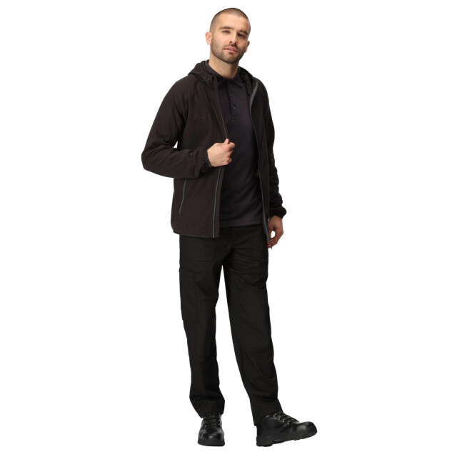 Regatta Heren navigate full zip fleecejack UTLT215_blacksealgrey large