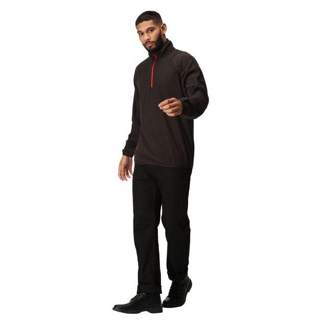 Regatta Heren navigate half zip fleece UTLT212_blacksealgrey large