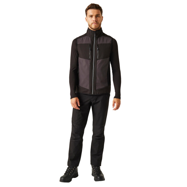 Regatta Heren e-volve colour block softshell bodywarmer UTLT209_greyash large