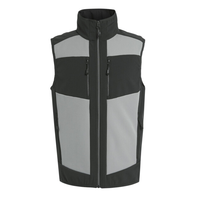 Regatta Heren e-volve colour block softshell bodywarmer UTLT209_mineralgreyash large