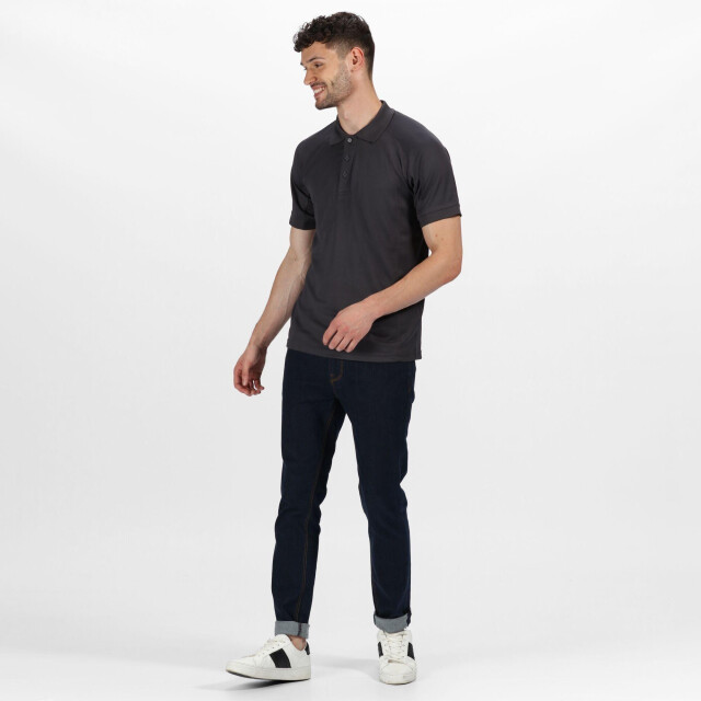 Regatta Heren coolweave korte mouwen poloshirt UTLT143_iron large
