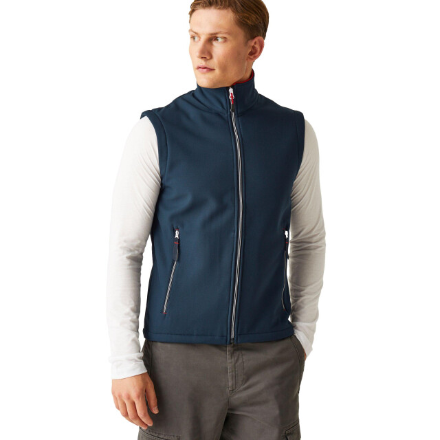 Regatta Heren ascender softshell 2-laags bodywarmer UTLT206_navyclassicred large
