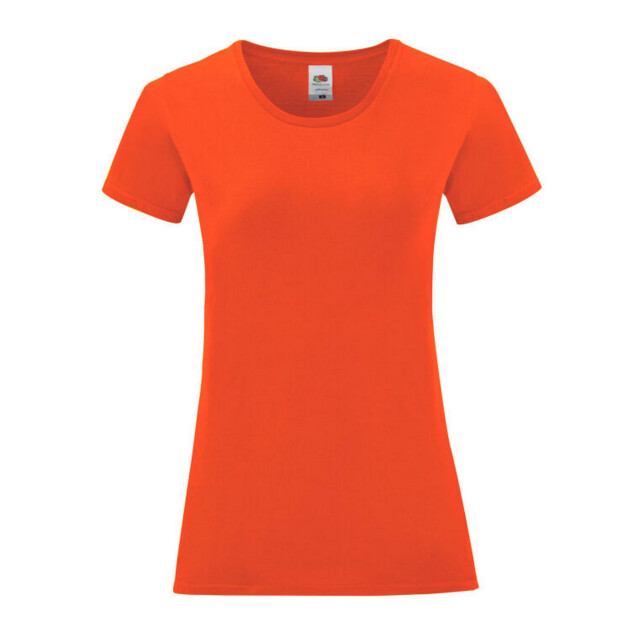 Fruit of the Loom Dames iconisch 150 t-shirt UTFK3356_flame large