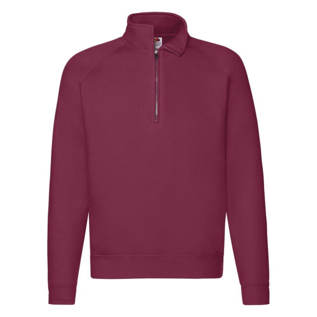 Fruit of the Loom Herenrits sweatshirt met halsopening UTFK3360_burgundy large