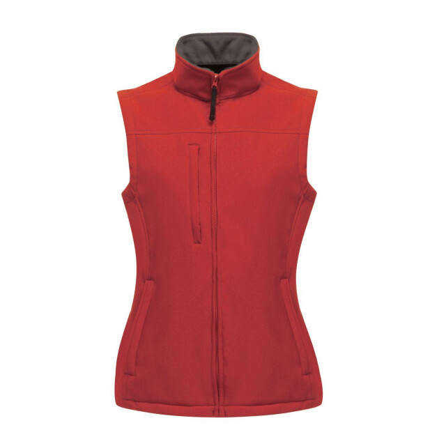 Regatta Dames flux softshell bodywarmer / mouwloos jasje (waterafstotend & windbestendig) UTLT194_classicredsealgrey large