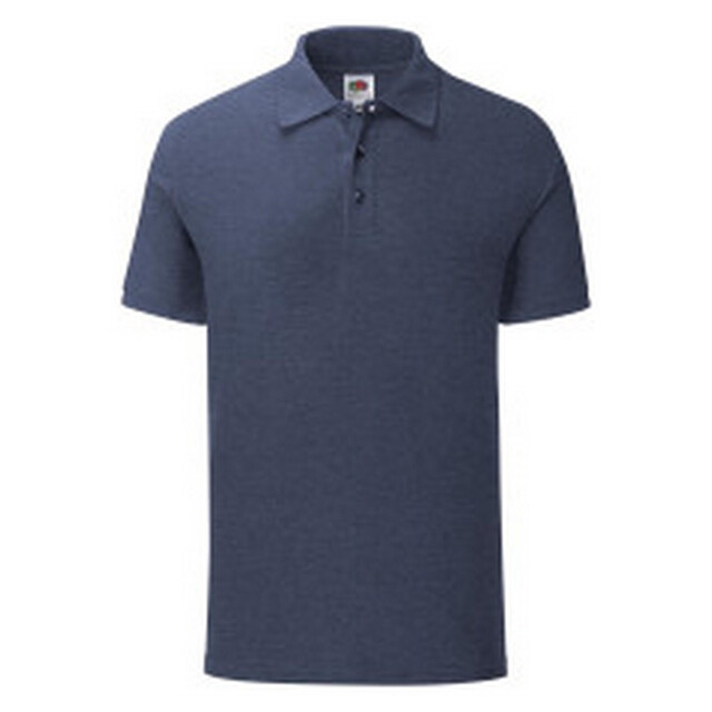 Fruit of the Loom Heren iconisch poloshirt UTFK3368_heathernavy large
