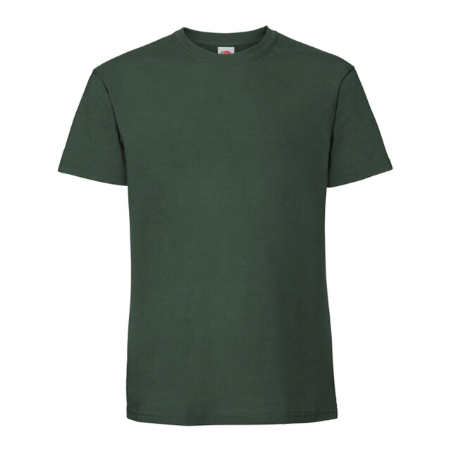 Fruit of the Loom Heren iconic premium ringspun katoen t-shirt UTFK3353_bottlegreen large