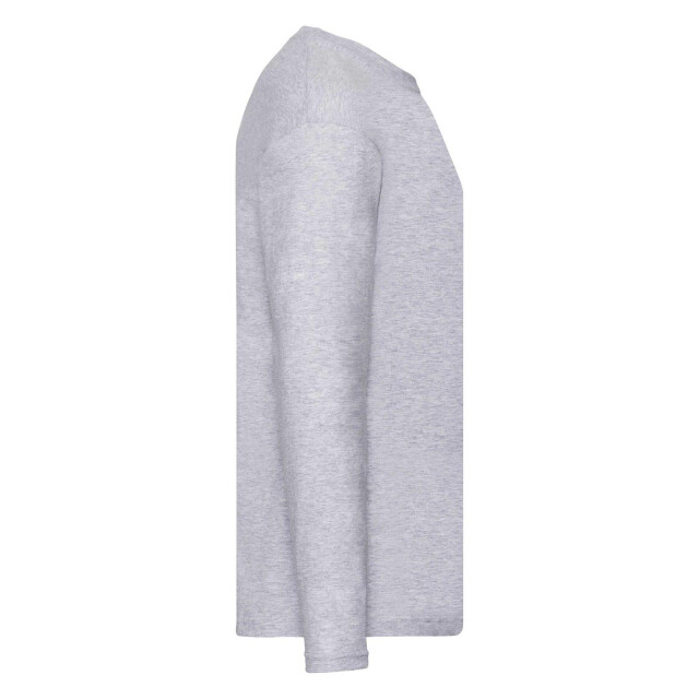 Fruit of the Loom Heren iconic 150 classic t-shirt met lange mouwen UTFK3359_heathergrey large
