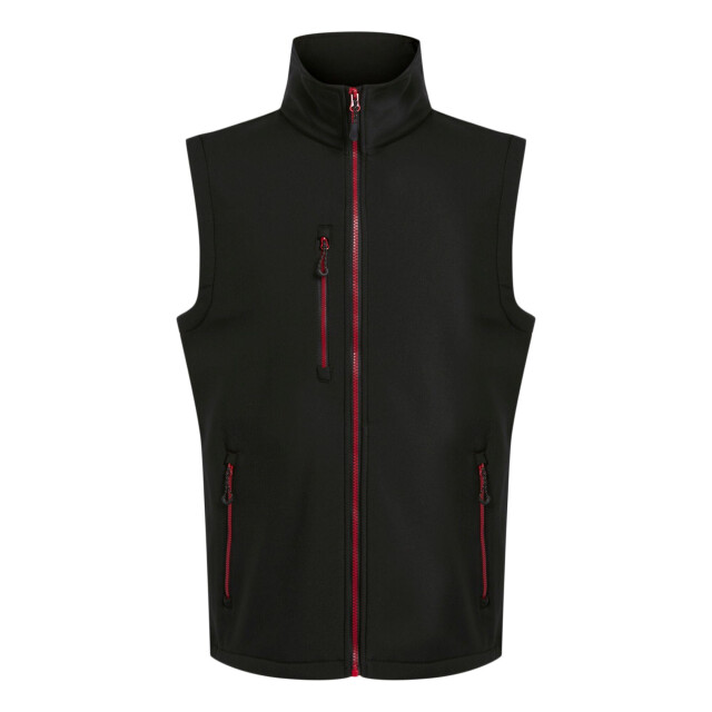 Regatta Heren navigate softshell 2-laags bodywarmer UTLT399_blackclassicred large
