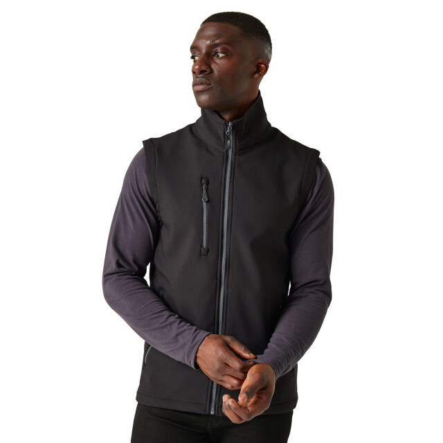Regatta Heren navigate softshell 2-laags bodywarmer UTLT399_blacksealgrey large