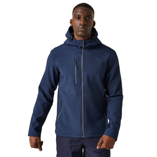 Regatta Heren navigate 2 layer soft shell jas UTLT394_navysealgrey large