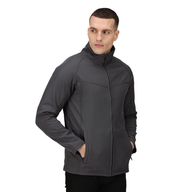 Regatta Roestige heren softshell windbestendige fleece jacket UTLT381_sealgrey large