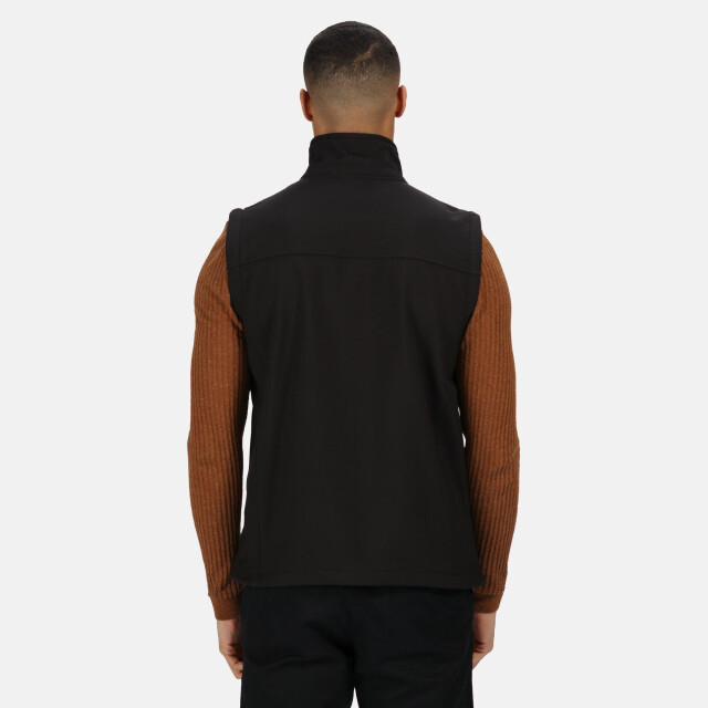 Regatta Heren flux softshell bodywarmer / mouwloos jasje waterafstotend en windbestendig UTLT376_allblack large