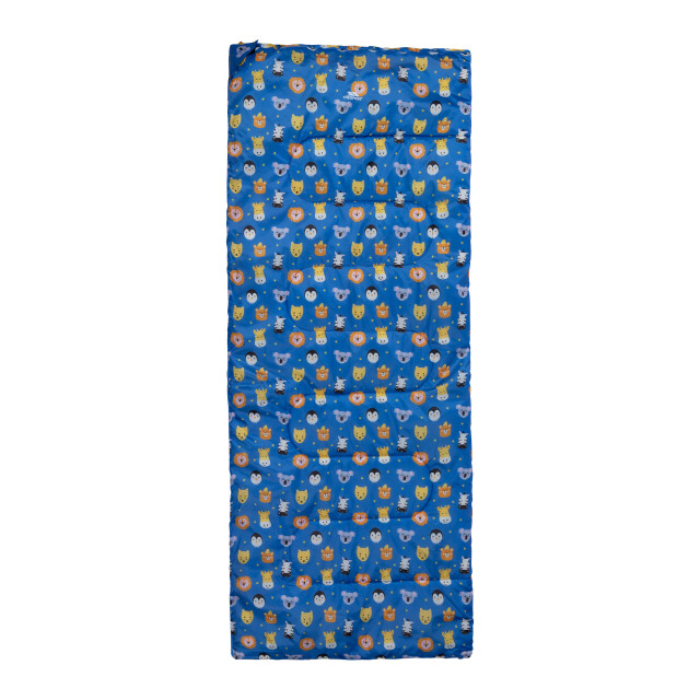 Trespass Slaapzak voor kinderen/kinderen met dierenprint voor 2 seizoenen UTTP7004_bluemulticoloured large