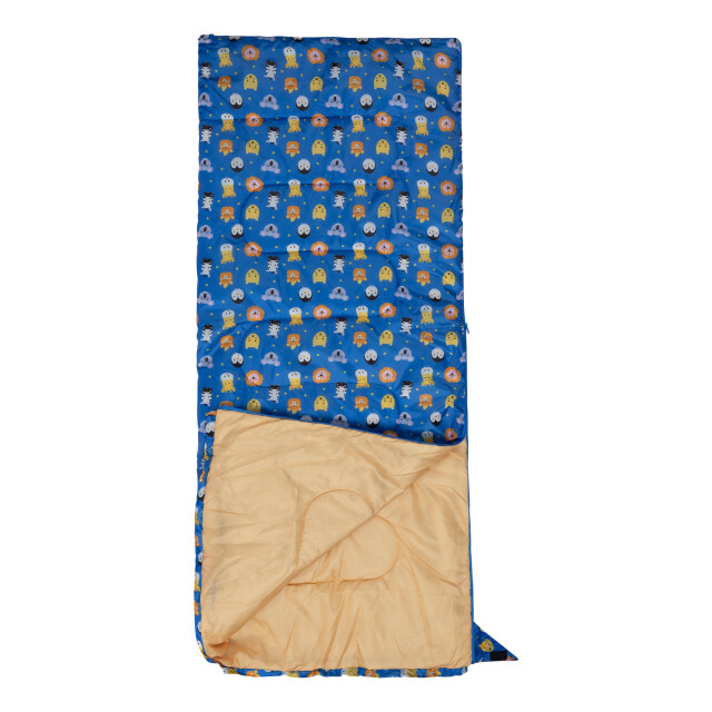 Trespass Slaapzak voor kinderen/kinderen met dierenprint voor 2 seizoenen UTTP7004_bluemulticoloured large
