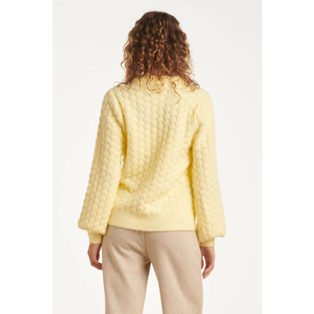 Smashed Lemon Damesgebreide vrouwelijke losvallende trui | 8720331366652 large