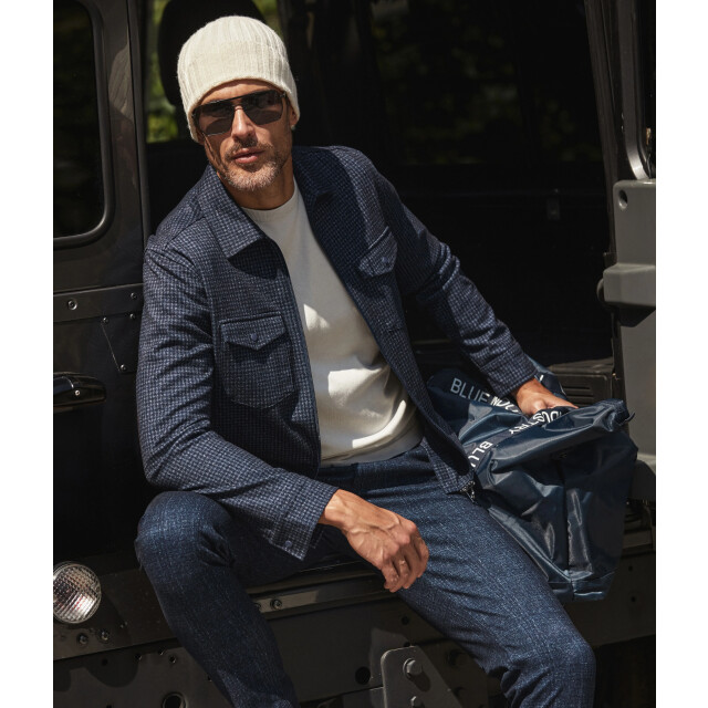 Blue Industry Het overshirt met ruitmotief | PISAW25-M1 large