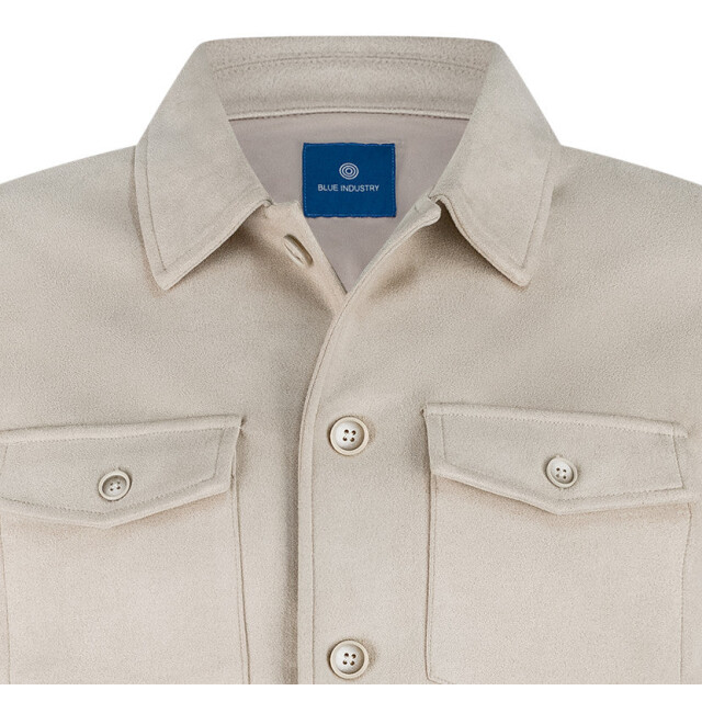 Blue Industry Het suède look overshirt | MILANOW25-M42 large