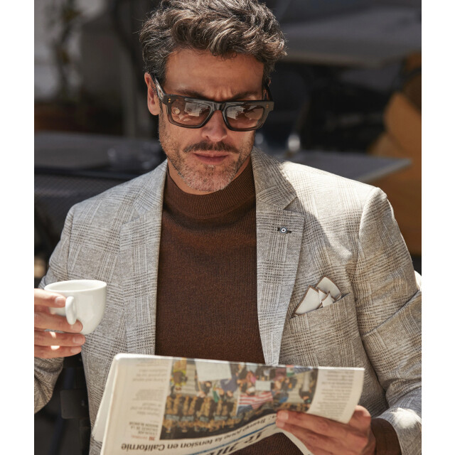 Blue Industry Het colbert met uniek ruitmotief | JBIW25-M5 large