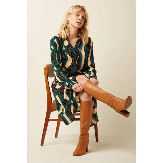 King Louie Olive dress elysse 09976-001 large