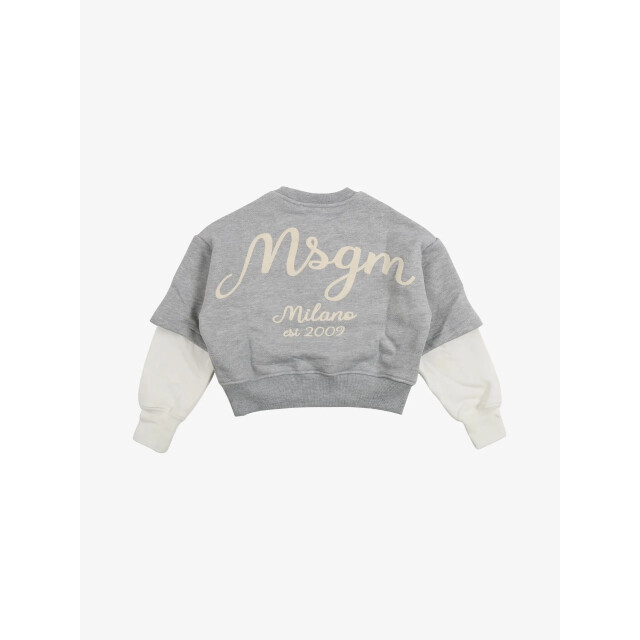 Msgm Jongens sweater grijs F5MSJBSW258-107 large