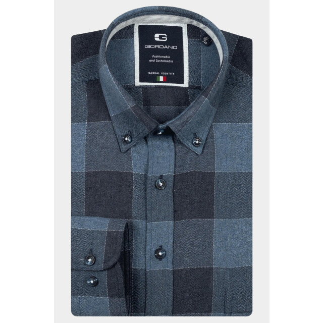 Giordano Casual hemd lange mouw brando long sleeve button dow 527303/60 201149 large