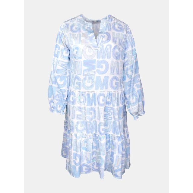 Mucho Gusto Jurk san rafael multicolor luipaard (copy) Jurk San Rafael Blauw Logomania large