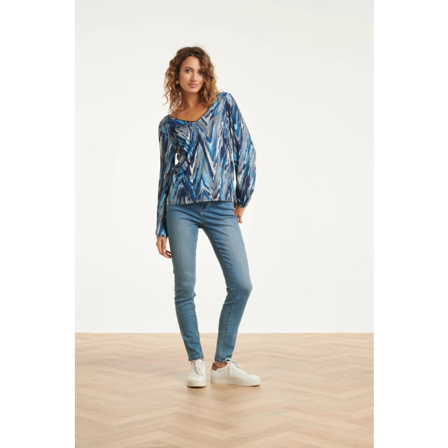 Smashed Lemon Mediumblauwe skinny jeans | 8720331383369 large