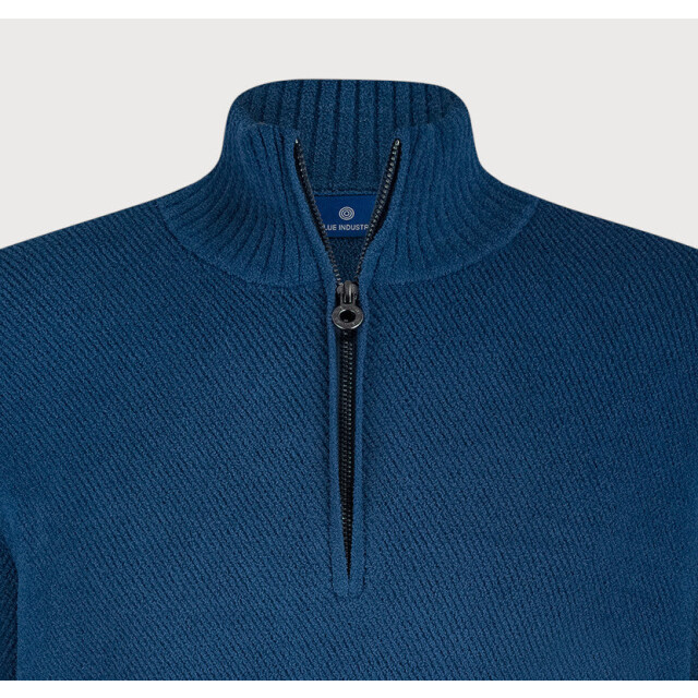 Blue Industry De chenille half-zip pullover | KBIW25-M16 large