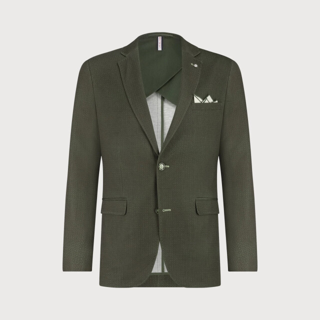 Blue Industry Het colbert met groen dessin | JBIW25-M7 large