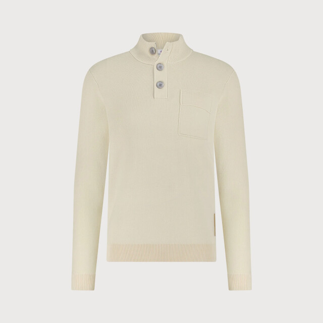 Blue Industry De pullover met knoop- en ritssluiting | KBIW25-M11 large