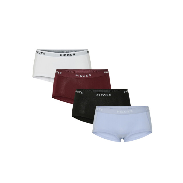 Pieces Dames hipster pclogo 4-pack color 17106857-Tawny Port large