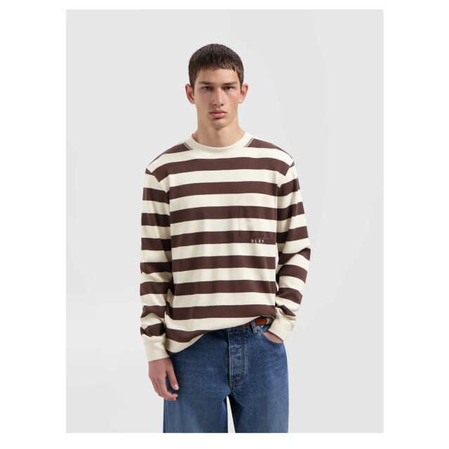Olaf Hussein Striped rib crewneck sweaters m220204 M220204 large