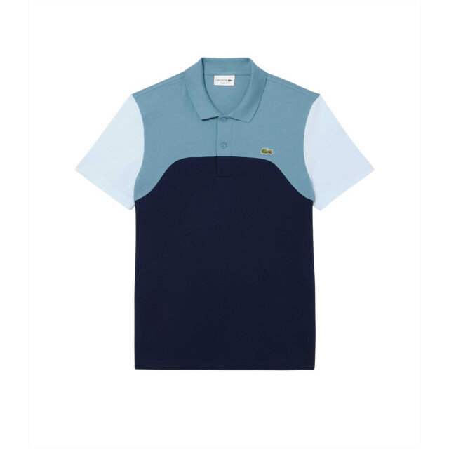 Lacoste Polo s25 navy lime blauw PH9563 large