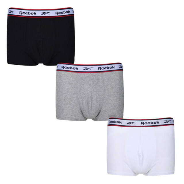 Reebok Heren barlow zwembroek (set van 3) UTLT4927_blackgreymarlwhite large