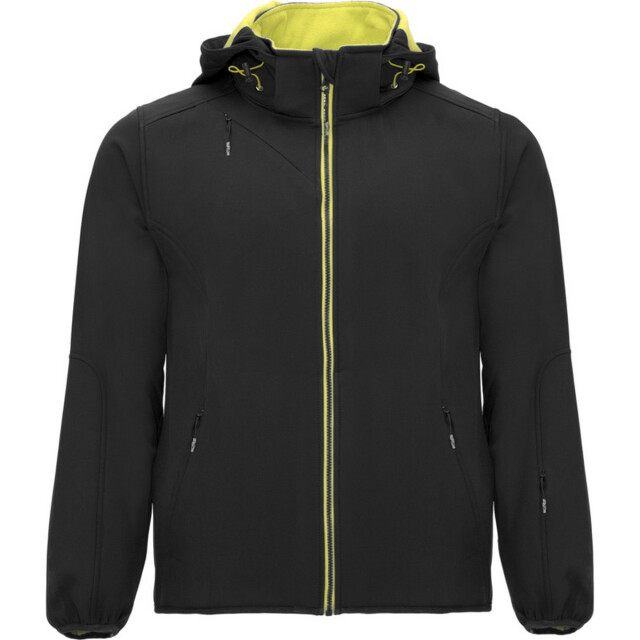 Roly Heren siberia soft shell jas UTLT5333_blacklimepunch large