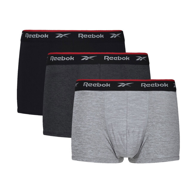 Reebok Heren redgrave sport boxershorts (set van 3) UTLT5273_blackgreymarlcharcoal large