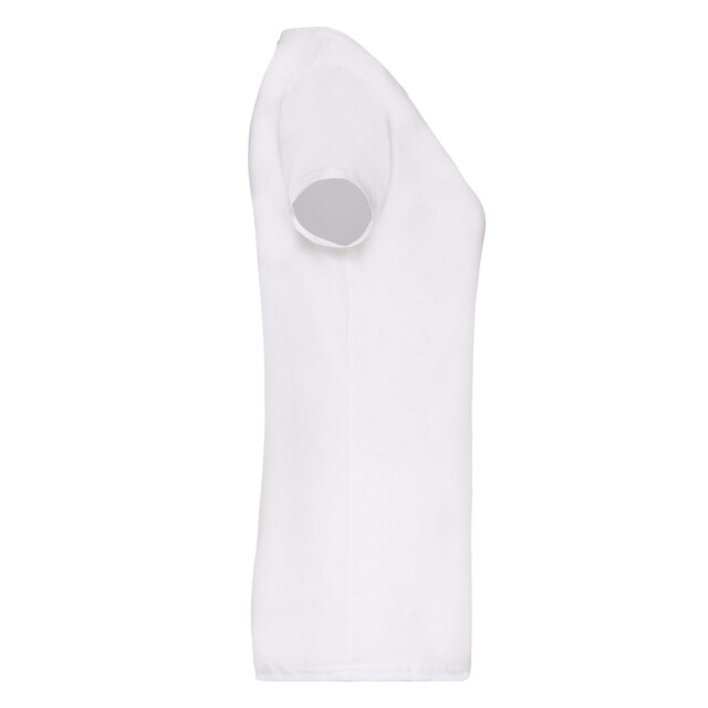 Fruit of the Loom Dames valueweight effen v hals t-shirt UTLT6232_white large